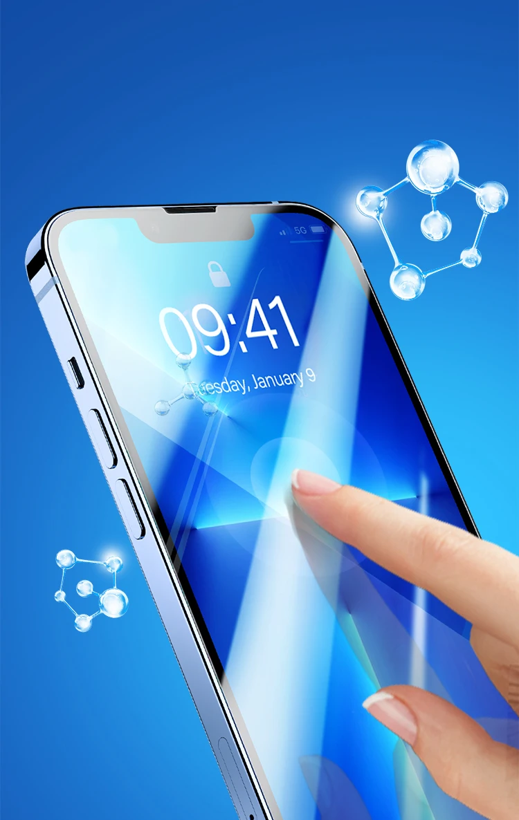 UGREEN 2PCS Screen Protector For iPhone 15 14 13 12 Pro Max Full Cover Tempered Glass For iPhone 14 Plus Camera Lens Protectors