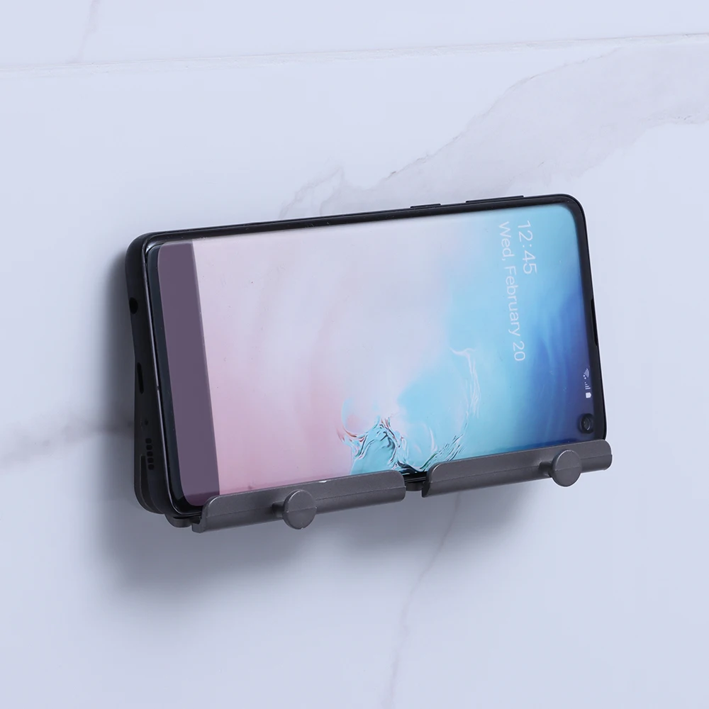 Wall Mount Charger Hook Phone Holder Wall Hanging Cable Organizer Stand Bracket Dock Pasted Wall Phone Tablet Holder Supplies