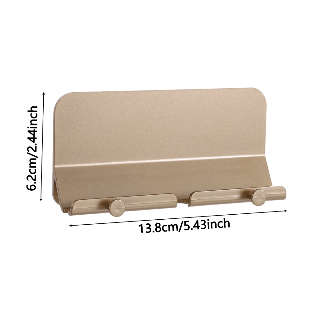 Wall Mount Charger Hook Phone Holder Wall Hanging Cable Organizer Stand Bracket Dock Pasted Wall Phone Tablet Holder Supplies
