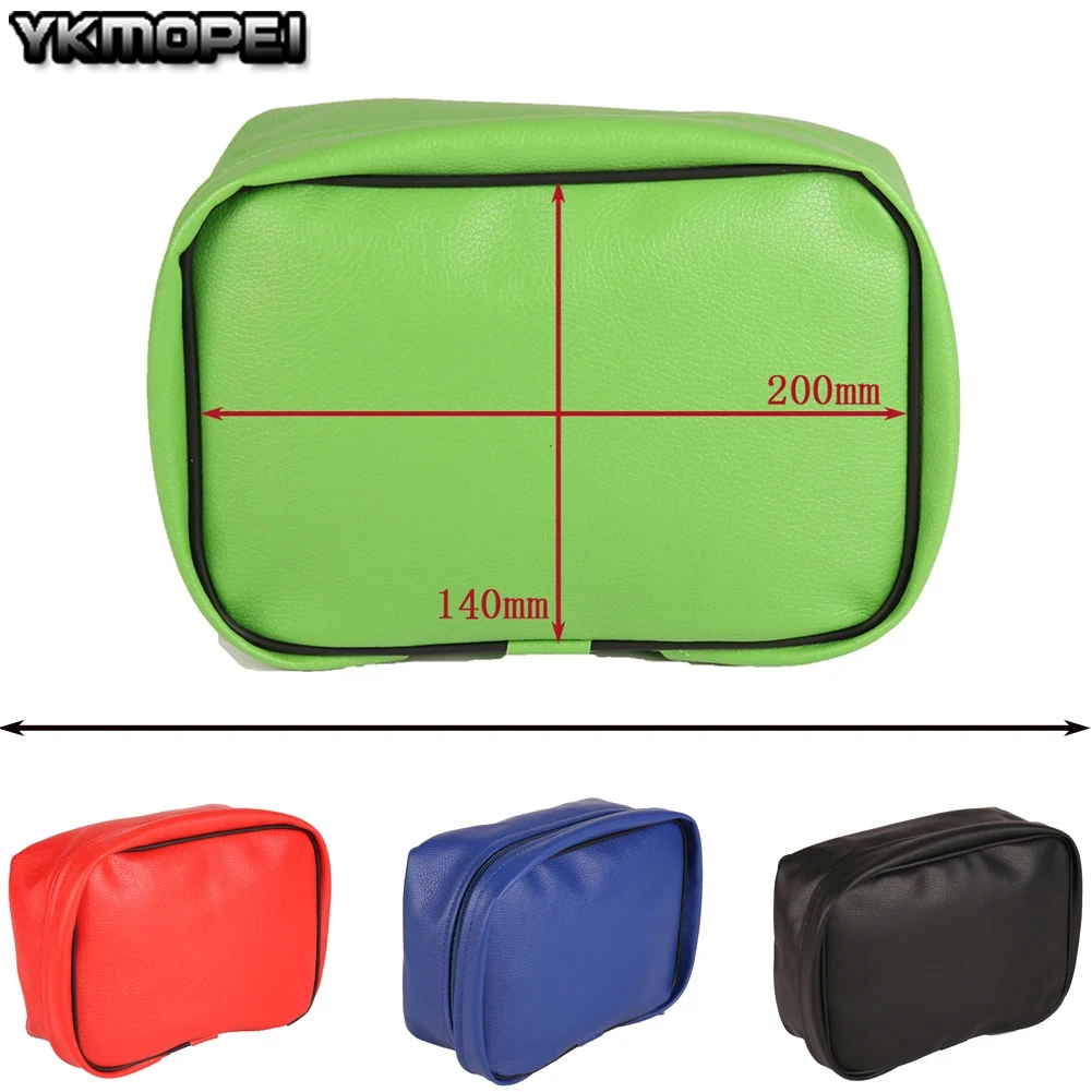 Off Road Motorcycle Rear Tool Bag Tail Kit Storage PU Leather Waterproof Durable For Honda CRF150 250 CRF450 XR250R XR350R XR600