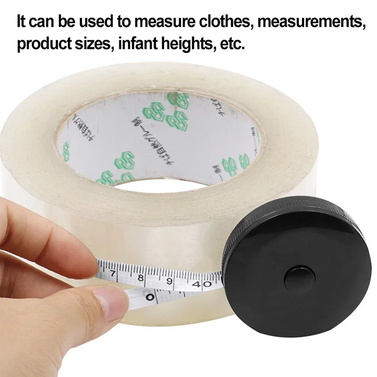 150cm 60inch Portable Retractable Ruler Tape Measure Height Children's Ruler Cm Inch Tape Measure White Black