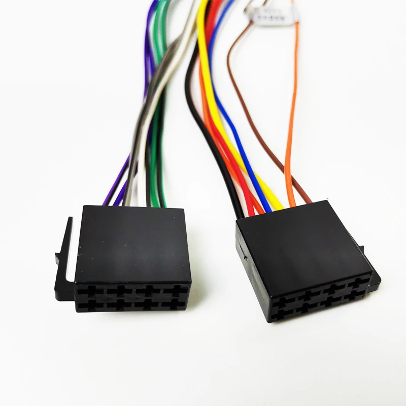 Car Radio Wiring Harness Adapter, ISO Connector, Plug and Play Universal Accessories, for Hyundai Accent Sonata Kia Sportage Rio