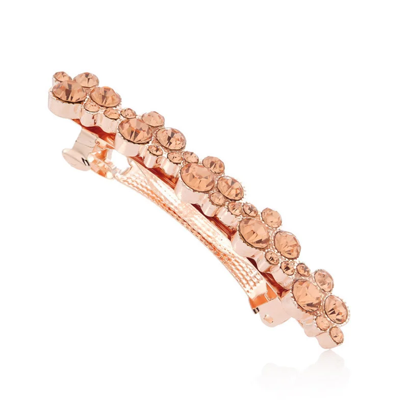 Korean Crystal Spring Hair Clips Pins Pearl Hair Barrettes For Women Girl Headband Fashion Simple Hair Accessories Headwear
