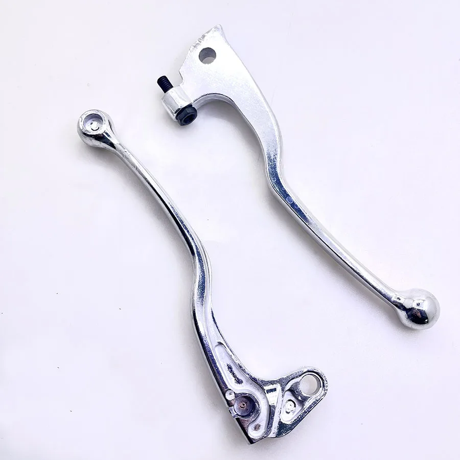 1 Pair CNC Chrome Motorcycle Front Brake Clutch Levers For Yamaha YZ80 YZ125 DT125 200 TW225 XT TTR YZ 250 TT350 YZ490 TT XT 600
