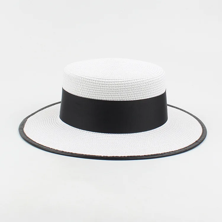 Panama Fashion Ladies Elegant Raffia Straw Hat Rhinestone Letters Vacation Travel High Quality Ladies Summer Topper Banquet Hat