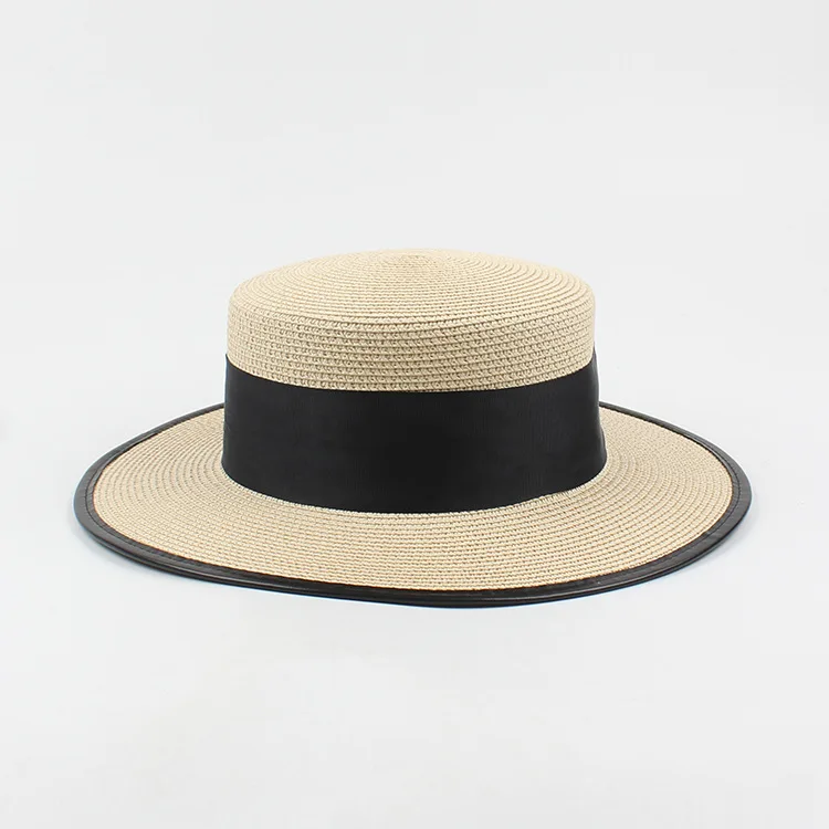 Panama Fashion Ladies Elegant Raffia Straw Hat Rhinestone Letters Vacation Travel High Quality Ladies Summer Topper Banquet Hat