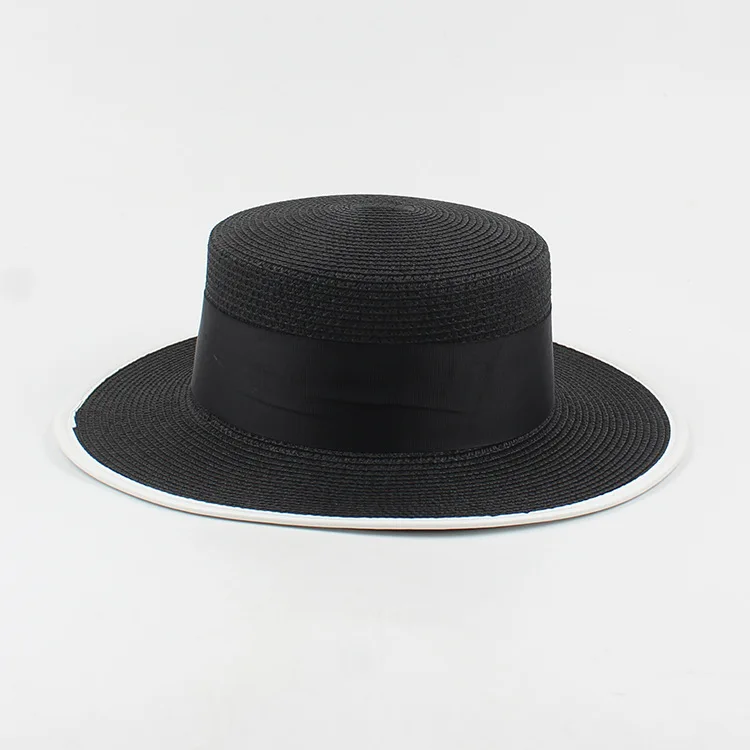 Panama Fashion Ladies Elegant Raffia Straw Hat Rhinestone Letters Vacation Travel High Quality Ladies Summer Topper Banquet Hat