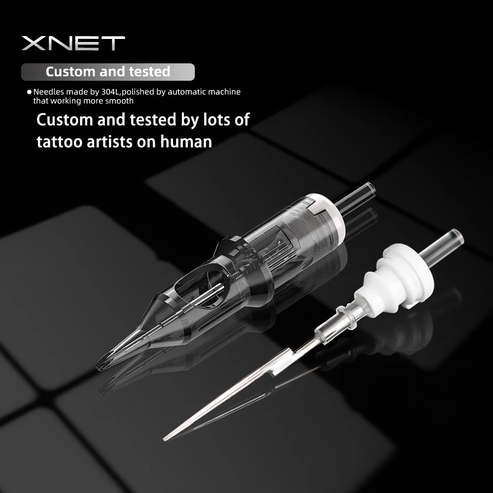XNET VREX 20pcs Tattoo Cartridge Needle Round Liner Disposable Sterilized Safety Permanent Makeup Tattoo 01rl 03rl 05rl 07rl