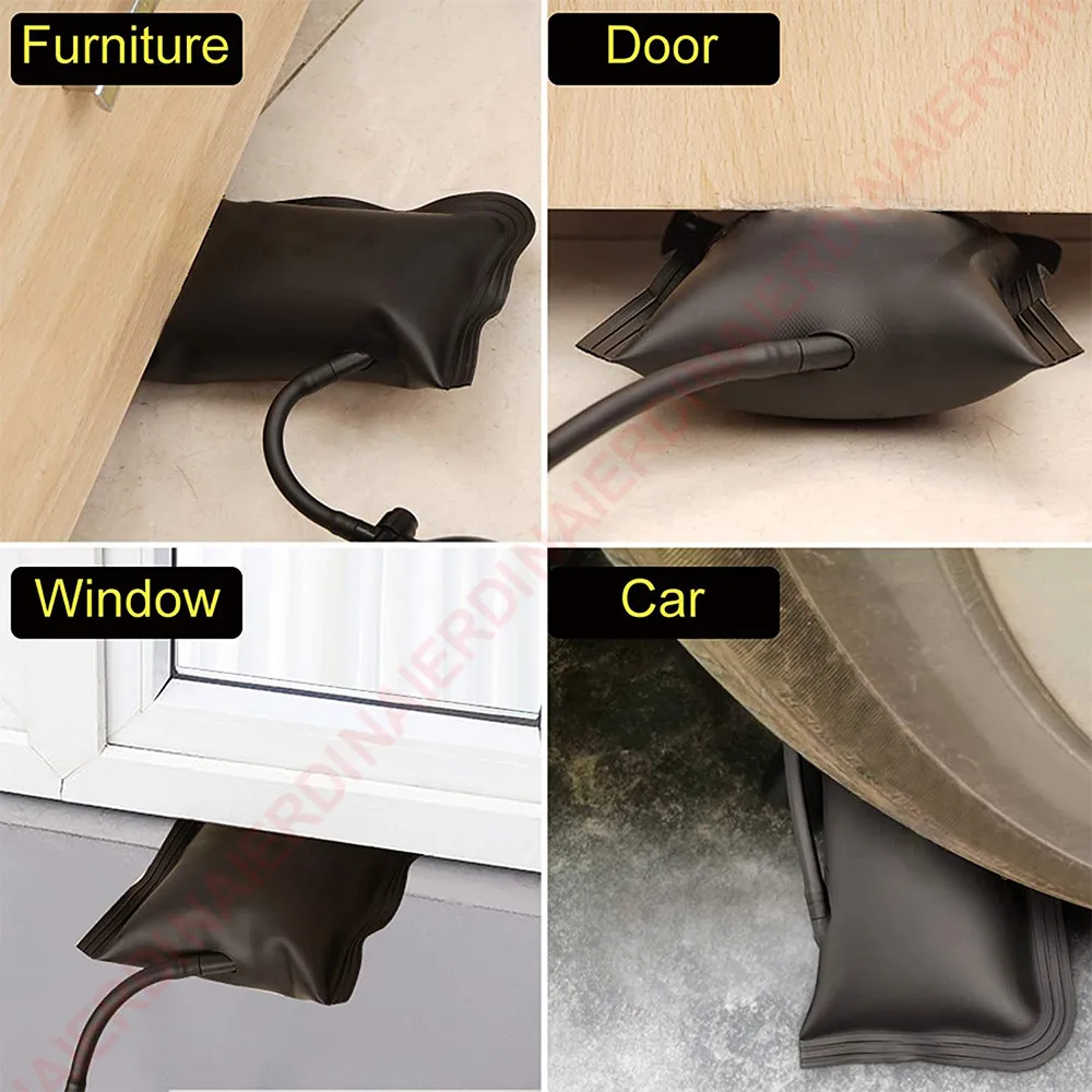 NAIERDI 3 Size Commercial Grade Air Wedge Bag Pump Professional Leveling Kit Pump Wedge Locksmith Hand Tools Auto Wedge Airbag