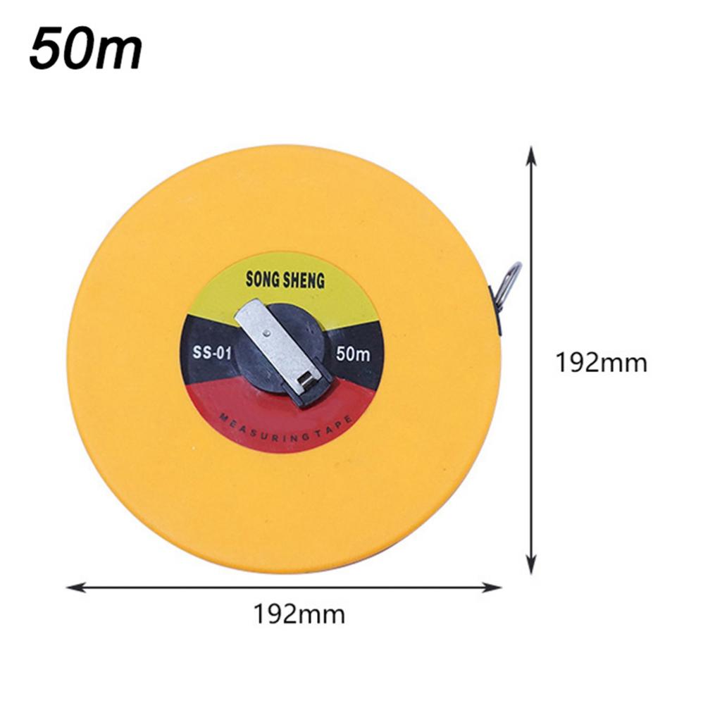 10/15/20/30/50M Tapemeasure Circular Glass Fiber Leather Tapemeasure Carpentermetricmeasuringmeter Tapemeasure Tools