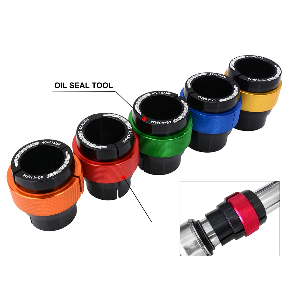 Motorcycle Universal CNC 28-50MM Front Fork Oil Seal Driver Tool Oil Seal Wrench Aluminum For Pit Dirt Bike