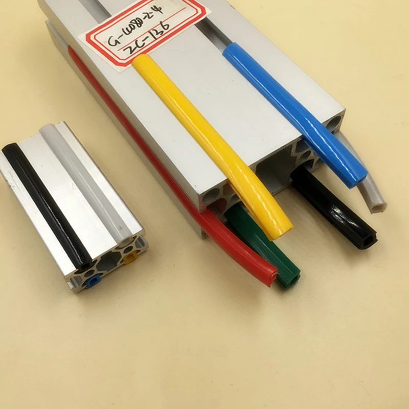 10meters 20/30/40/50 Series 6mm/8mm /10mm Flat Seal for 2020 Aluminum Profile Soft Slot Cover/ Panel Holder C-Beam Machine