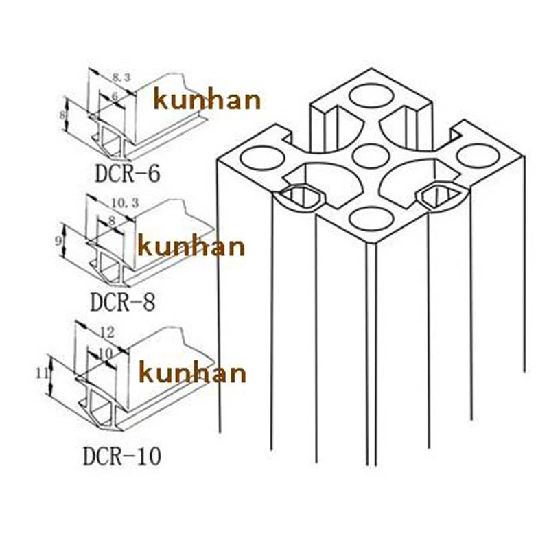 10meters 20/30/40/50 Series 6mm/8mm /10mm Flat Seal for 2020 Aluminum Profile Soft Slot Cover/ Panel Holder C-Beam Machine