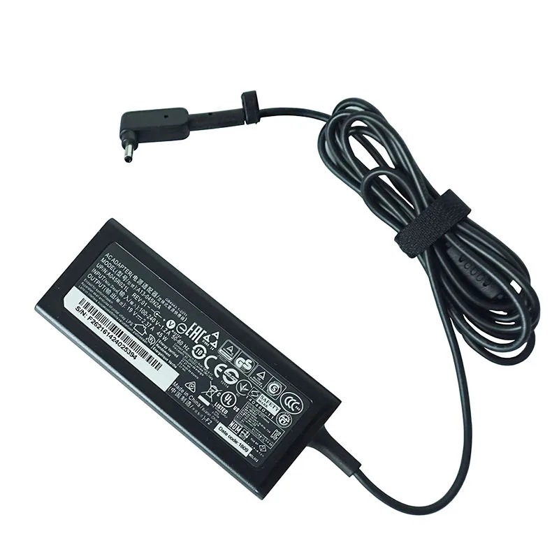 19V 2.37A 5.5*1.7MM 45W Laptop Adapter Charger For Acer Aspire 3 A314-31 A515-51-3509 E5-573-516D Series Notebook Power Supply
