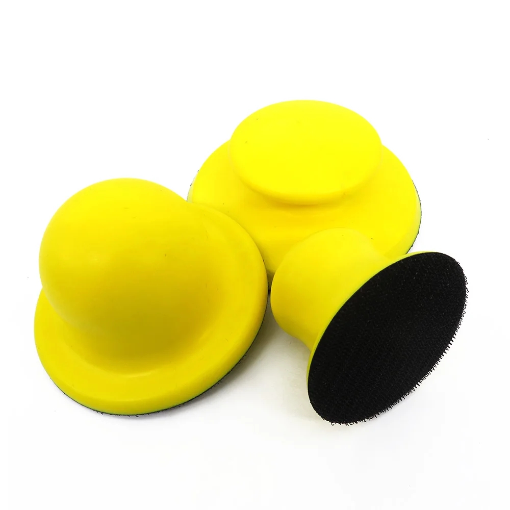 Sand Paper Backing Elastic Hand Sanding Block PU Foam Sanding Disc Holder For Hook & Loop Sandpaper