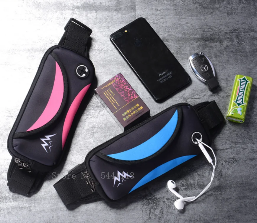 Unisex Waterproof Running Waist BagSport Waist Pack Mobile Phone Holder Bag Gym Fitness Bag Sport Running Belt Bag