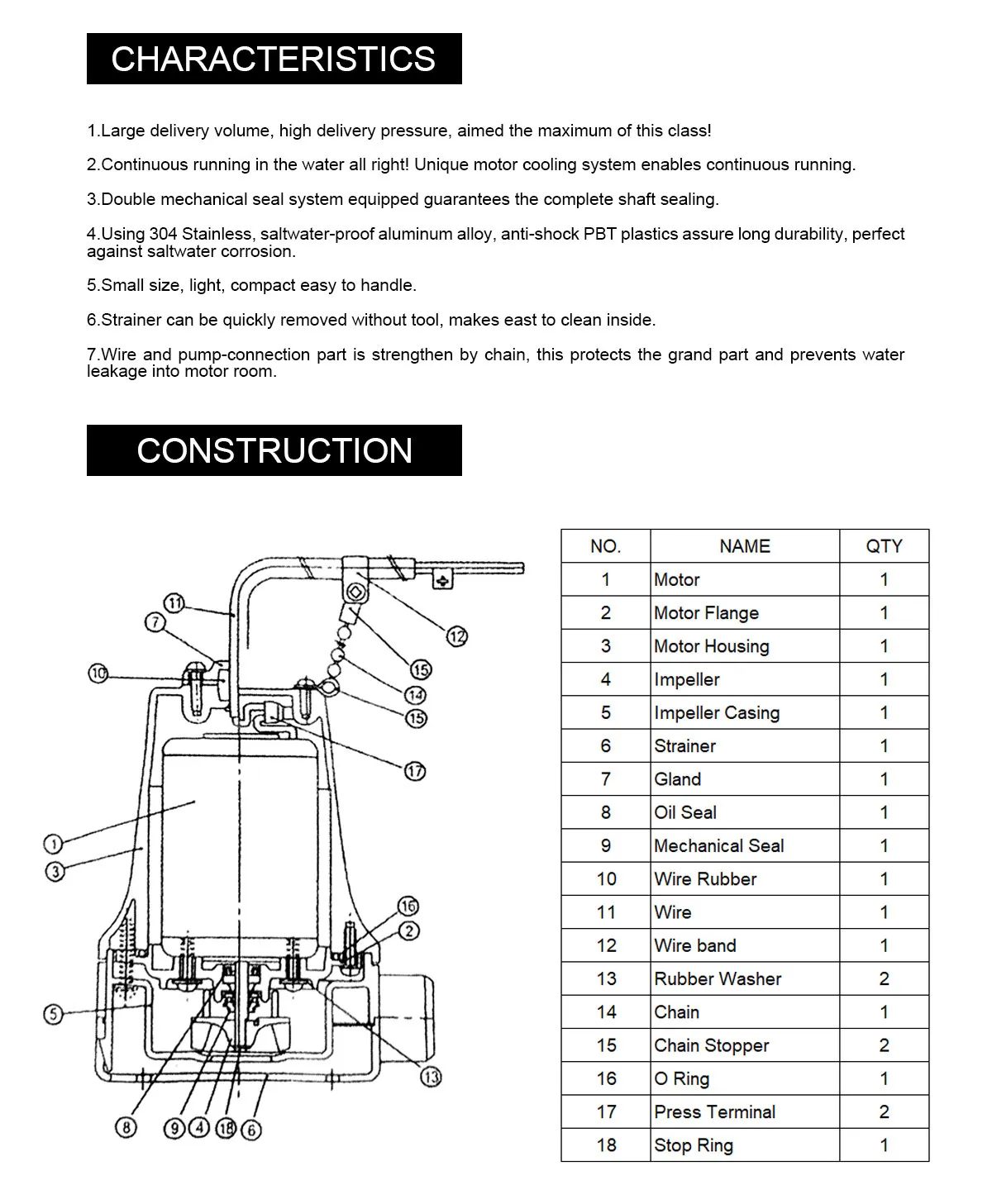 1PCS Submersible Water Pump 12V Bilge Pump Mini Cabin Drainage Pump Household Pumping Circulation Electric Pump