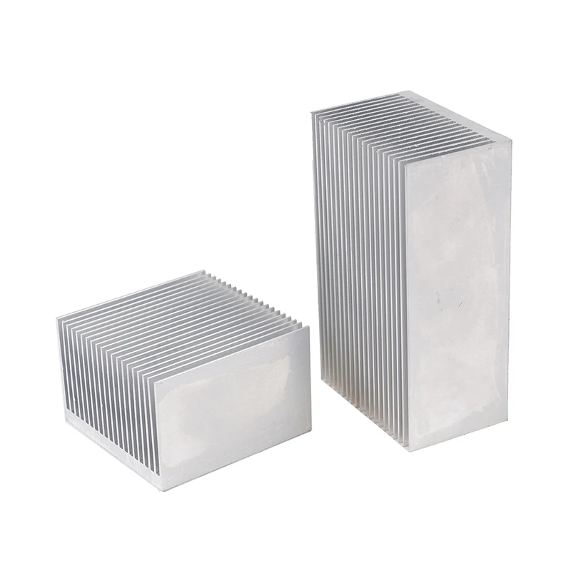 1pc Aluminum Alloy Heatsink Cooling Pad For High Power LED IC Chip Cooler Radiator Heat Sink 60*60*39mm/ 100*60*39mm