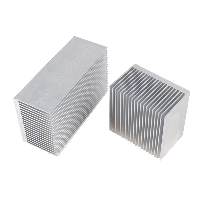 1pc Aluminum Alloy Heatsink Cooling Pad For High Power LED IC Chip Cooler Radiator Heat Sink 60*60*39mm/ 100*60*39mm