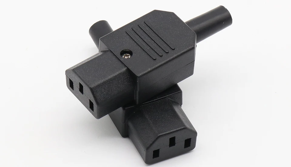 1 pcs Wholesale Price Black IEC 320 C13 Female Plug Rewirable Power Connector 3pin Socket 10A /250V