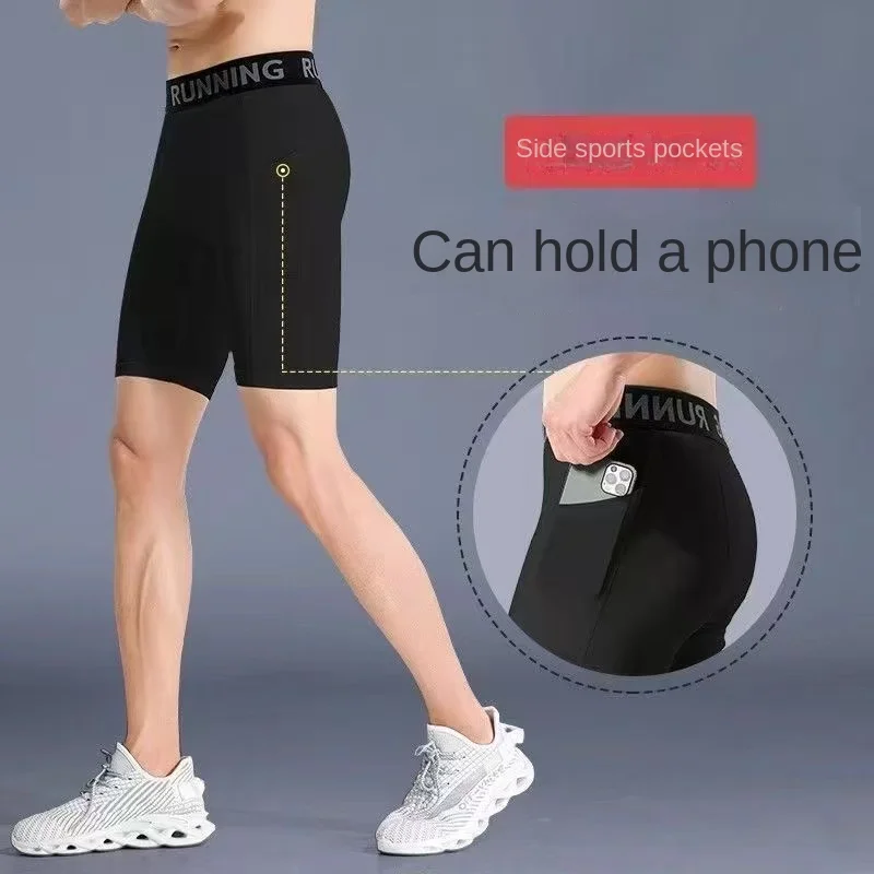 2026Compression Shorts Men Summer Sportswear Training Tights Gym Fitness Leggings Short Pants Sport Bottoms Running Shorts Men