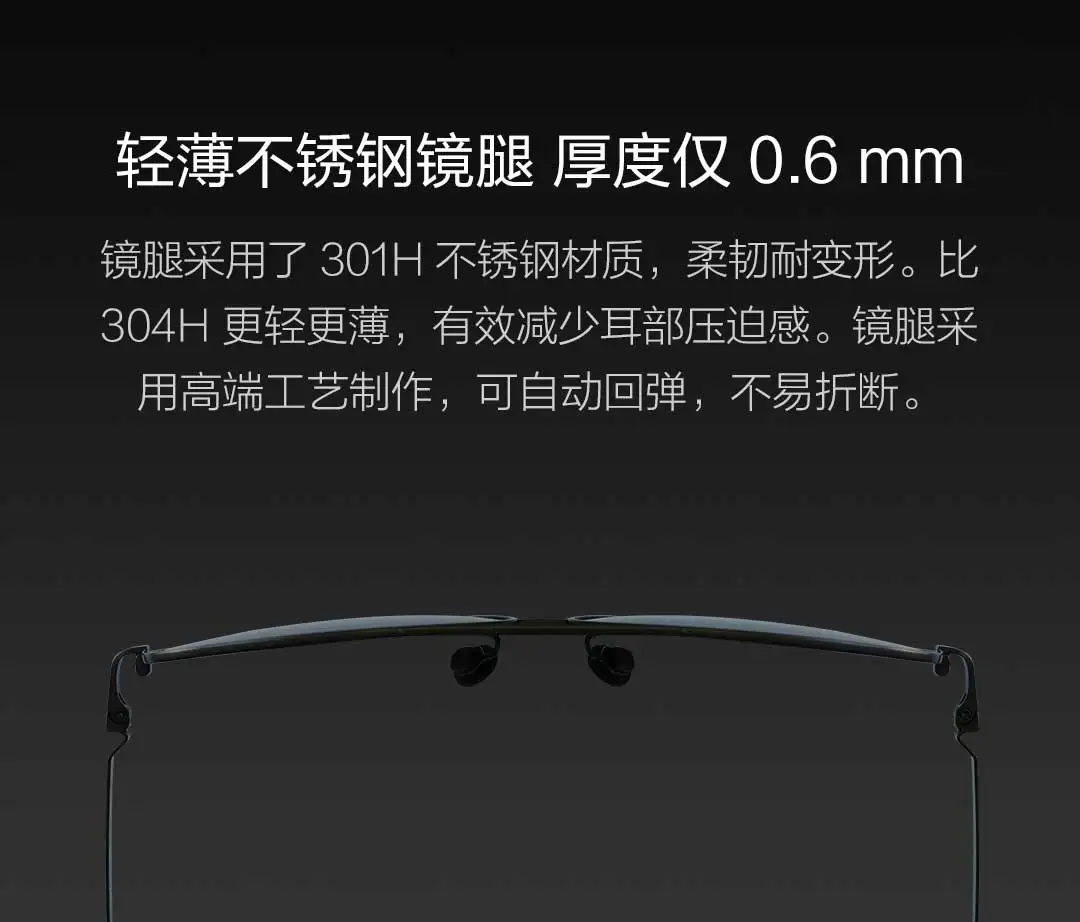 TS Polarized Sunglasses | Xiaomi Youpin Co-branded, Nylon Polarized Lens, UV400 Stainless Steel Eyewear for Men Women Outdoor