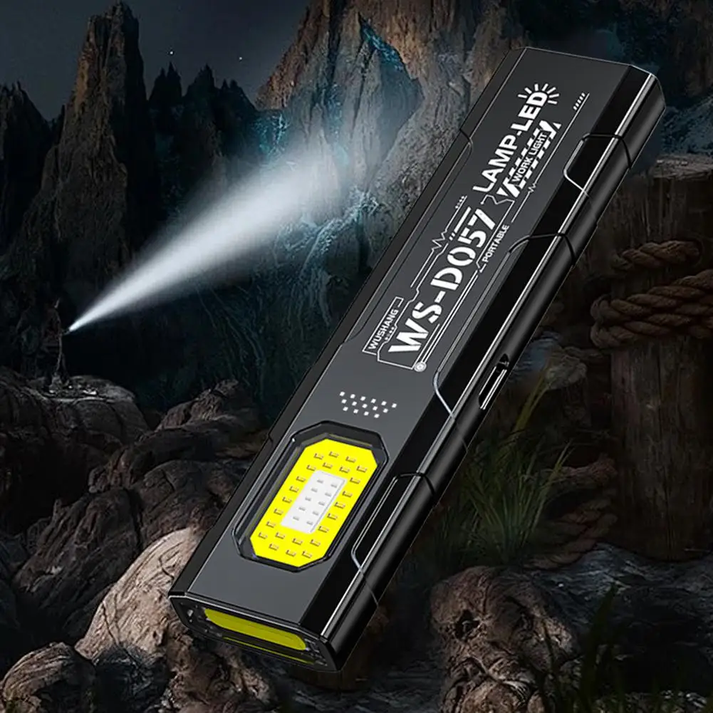 2026new LED Keychain Flashlight USB-C Rechargeable 800Lm Portable Mini Torch Light Pocket Lantern Flood Work Light With Magnet