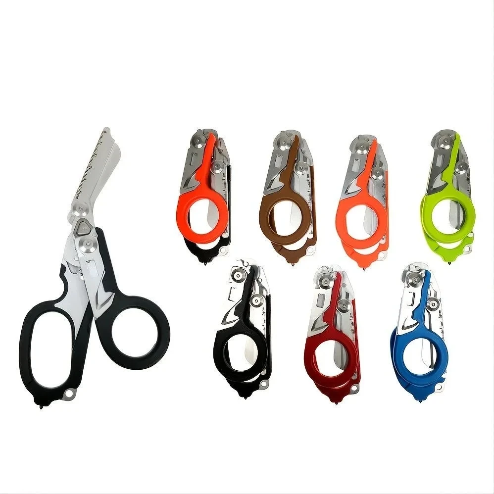 Tactical Trauma Shears Emergency Rescue Shear First Aid Kit Raptor Scissors Foldable Plier Outdoor Survival EDC Tool Gear