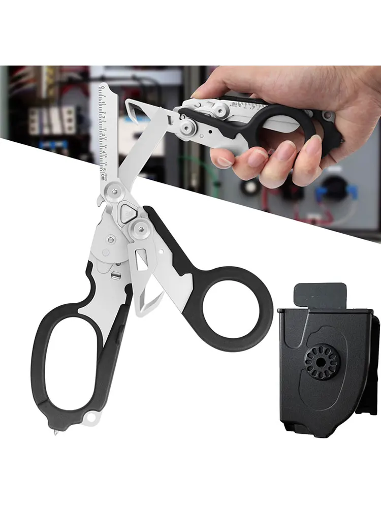 Tactical Trauma Shears Emergency Rescue Shear First Aid Kit Raptor Scissors Foldable Plier Outdoor Survival EDC Tool Gear