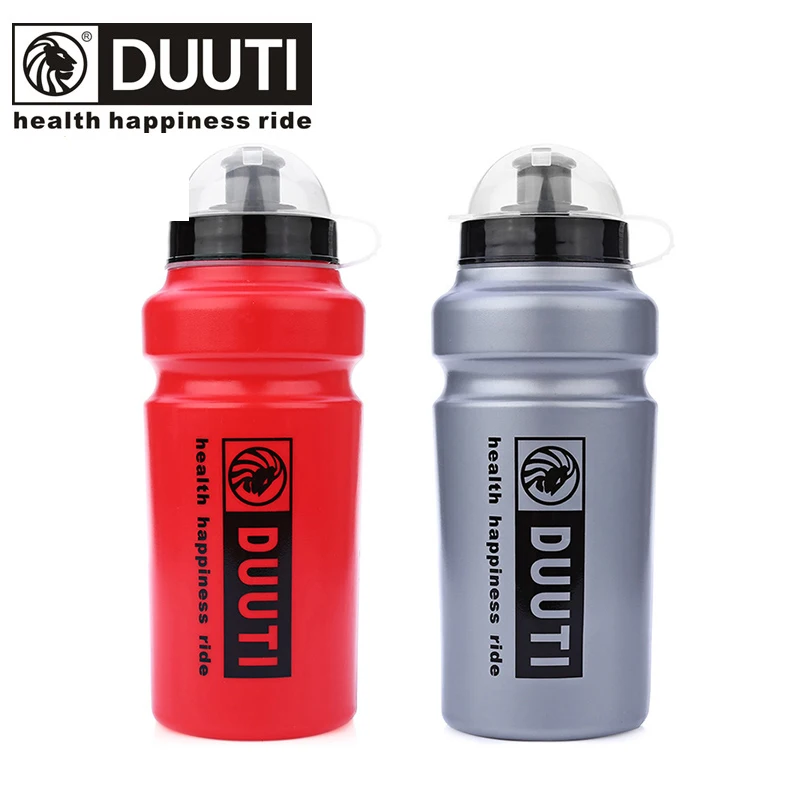 DUUTI 500ml Cycling Squeeze Water Bottle LDPE with Dust Cap Pull Nozzle Screw Lid Reusable Bicycle Sports Drinking Bottle