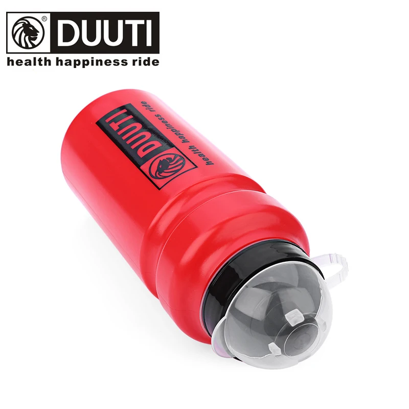 DUUTI 500ml Cycling Squeeze Water Bottle LDPE with Dust Cap Pull Nozzle Screw Lid Reusable Bicycle Sports Drinking Bottle