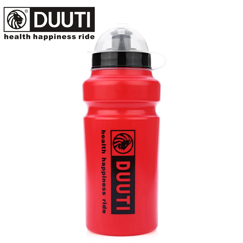 DUUTI 500ml Cycling Squeeze Water Bottle LDPE with Dust Cap Pull Nozzle Screw Lid Reusable Bicycle Sports Drinking Bottle