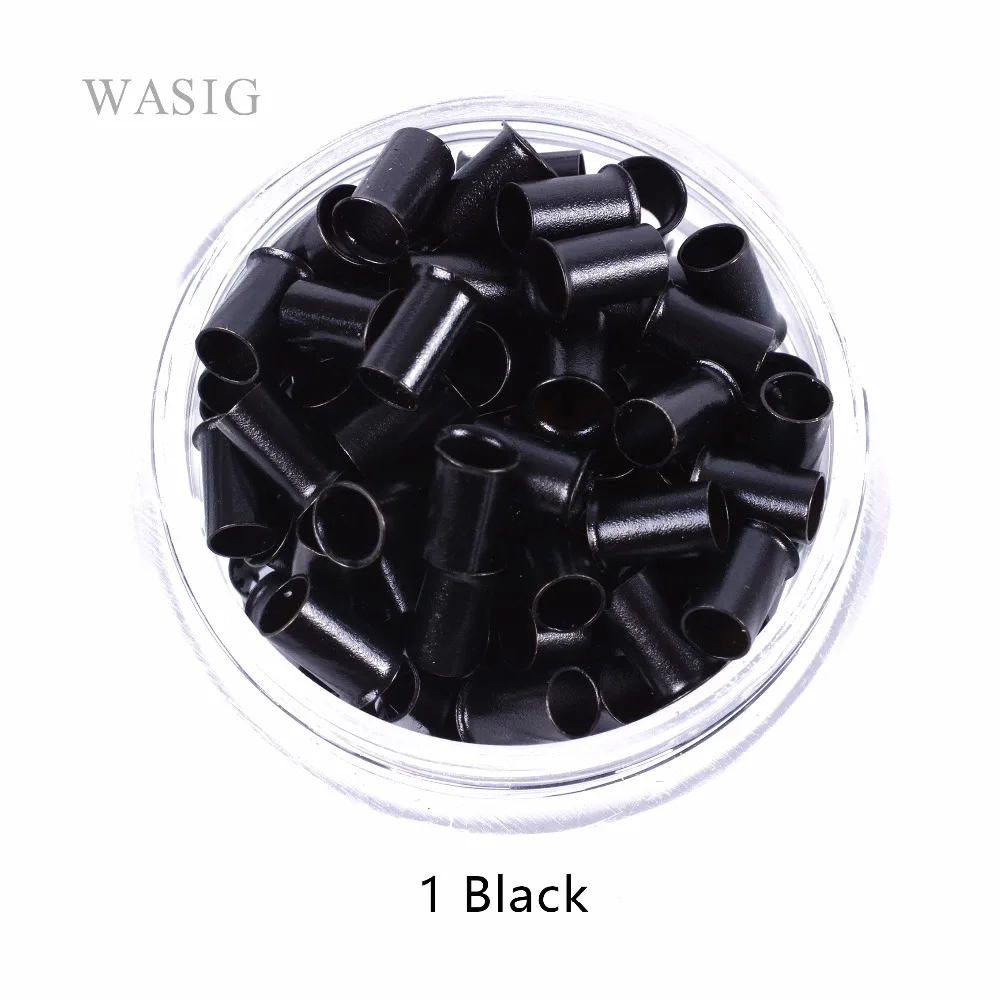 3.4mm 1000pcs Long Euro Lock Flared Flaring Micro Copper Tube Rings Beads Links Human Hair Extensions tools