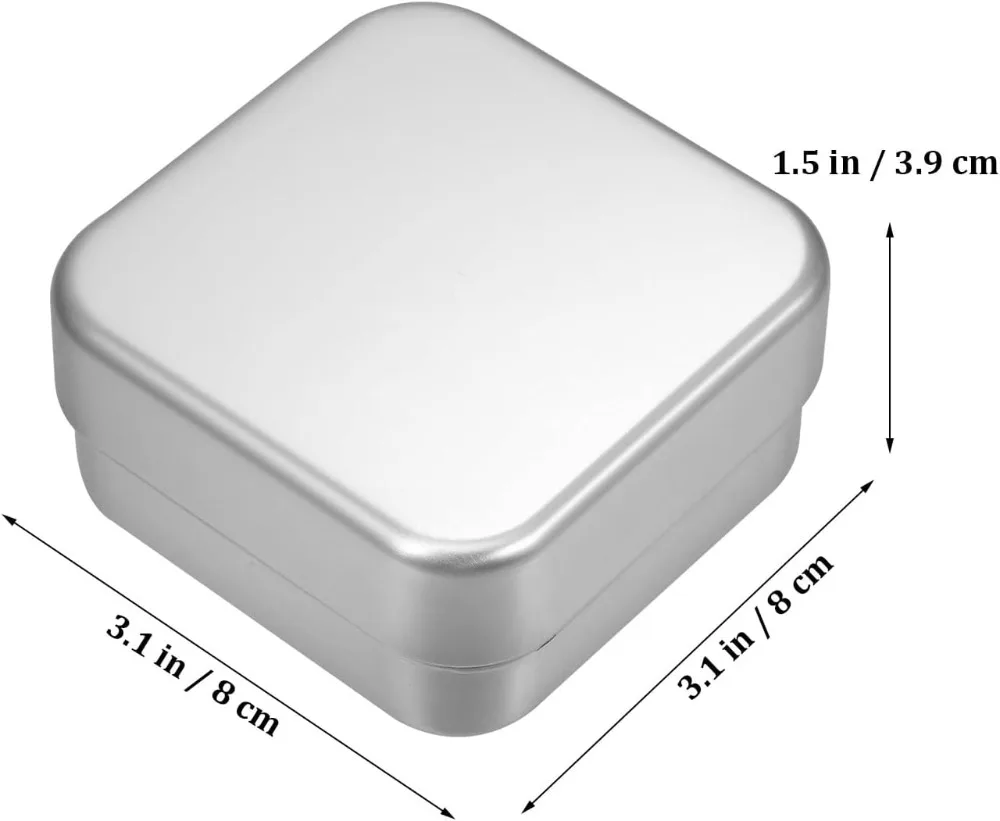 Portable Double Layer Aluminum Soap Dish with Lid Drain Design Soap Box for Travel Hotel Bathroom Outdoor Soap Holder Container