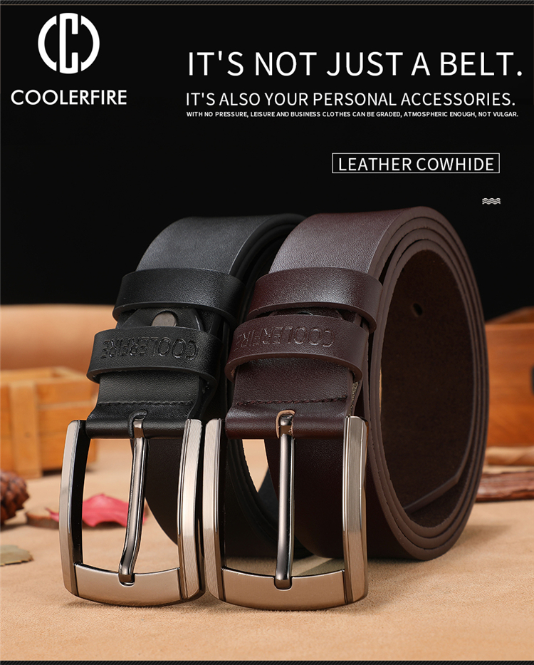 Men High Quality Genuine Leather Belt Luxury Designer Belts Men Cowskin Fashion Strap Male Jeans for Man Cowboy