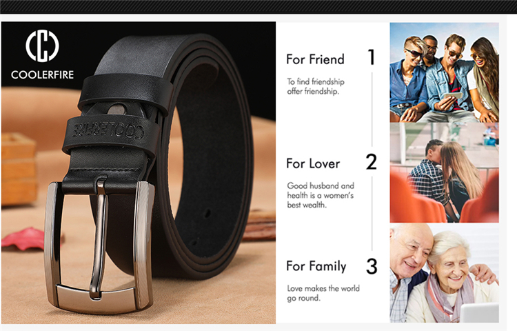 Men High Quality Genuine Leather Belt Luxury Designer Belts Men Cowskin Fashion Strap Male Jeans for Man Cowboy