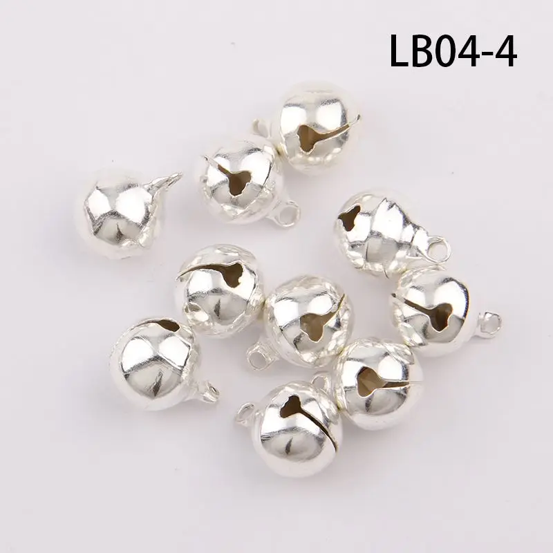 Silver Gold Nickel Copper Jingle Bells Pendants Hanging Christmas Ornaments Christmas Decorations Party DIY Crafts Accessories