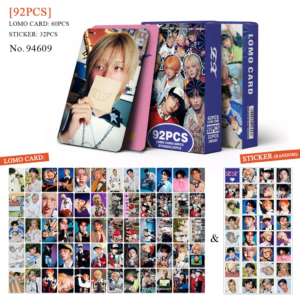 124PCS P1Harmony UNIQUE Photocards Lomo Cards Set Photocards Photo Lomo Cards Fans Collection Printed Cards