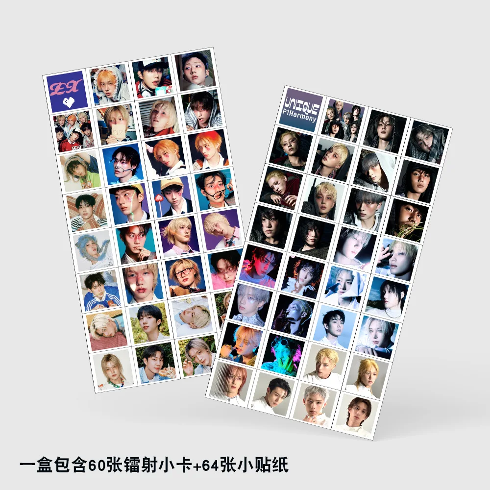 124PCS P1Harmony UNIQUE Photocards Lomo Cards Set Photocards Photo Lomo Cards Fans Collection Printed Cards