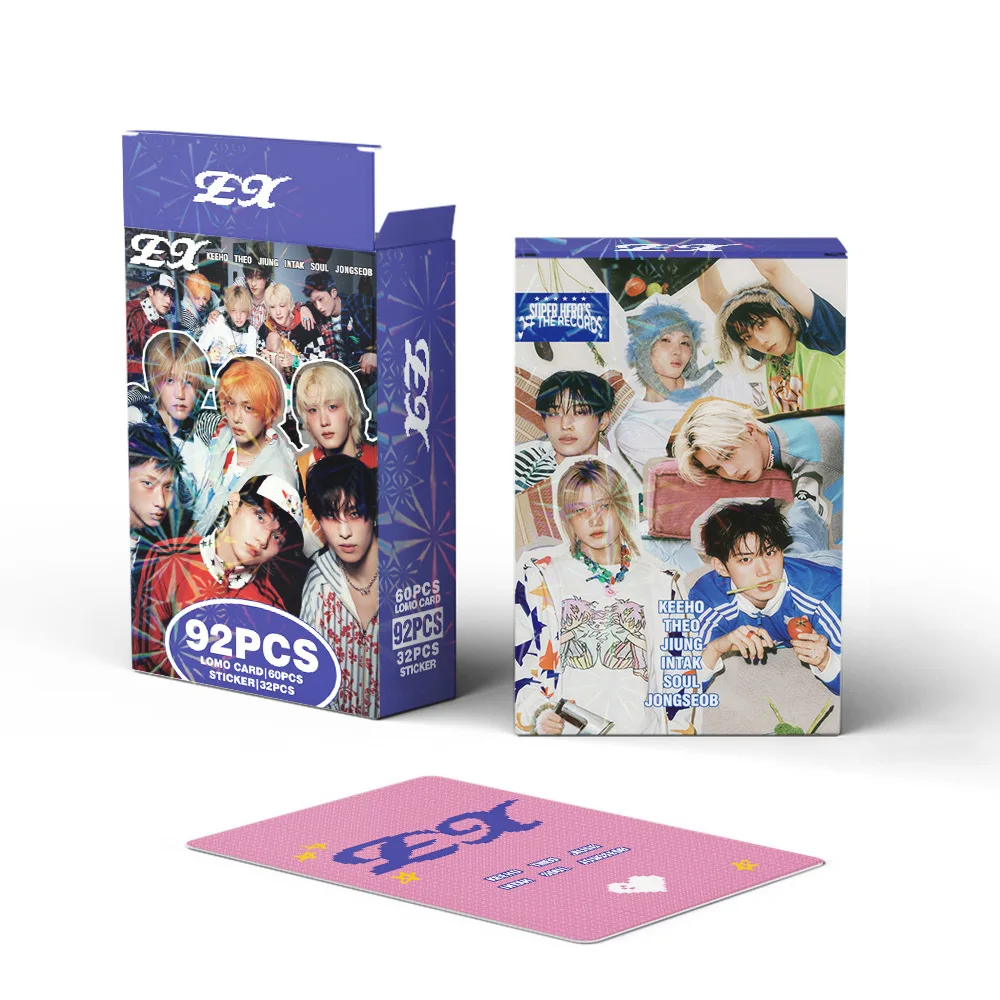 124PCS P1Harmony UNIQUE Photocards Lomo Cards Set Photocards Photo Lomo Cards Fans Collection Printed Cards