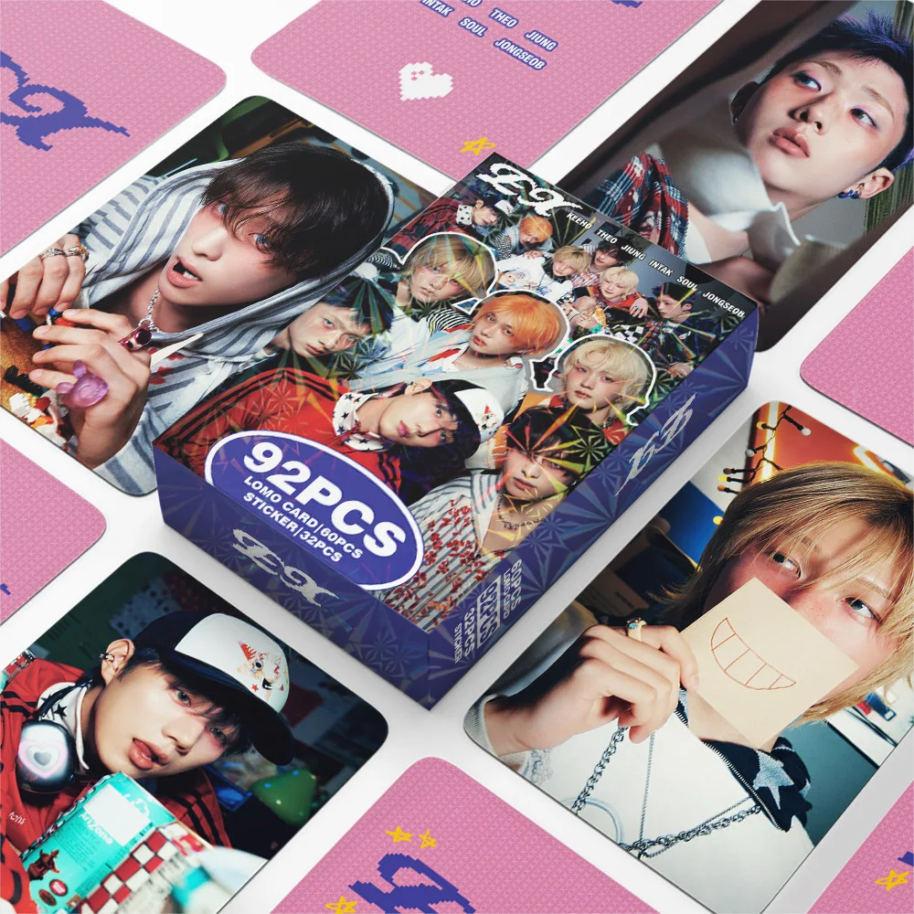 124PCS P1Harmony UNIQUE Photocards Lomo Cards Set Photocards Photo Lomo Cards Fans Collection Printed Cards