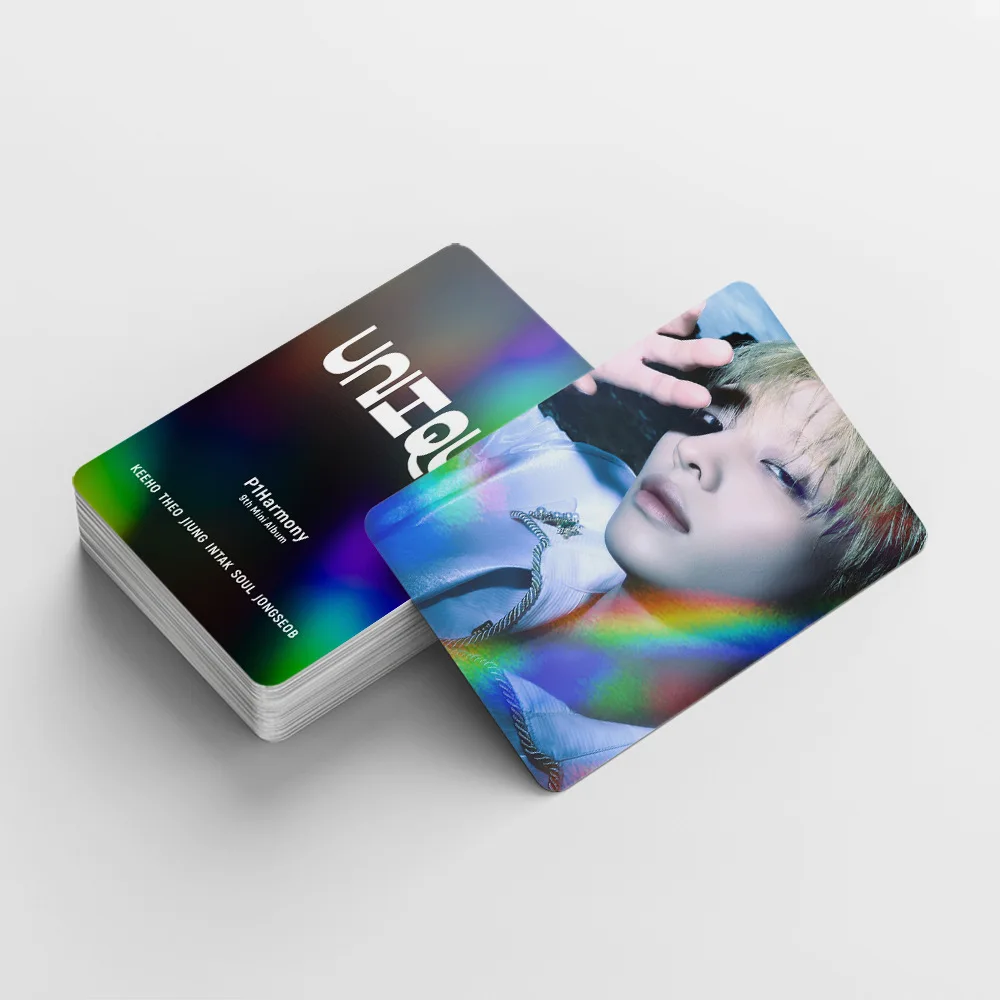 124PCS P1Harmony UNIQUE Photocards Lomo Cards Set Photocards Photo Lomo Cards Fans Collection Printed Cards