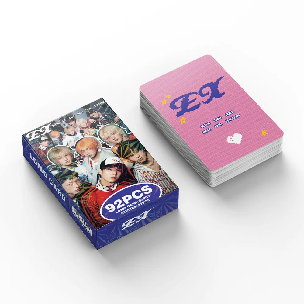 124PCS P1Harmony UNIQUE Photocards Lomo Cards Set Photocards Photo Lomo Cards Fans Collection Printed Cards