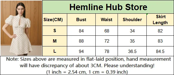 Retro Polka Dot Mini A-line Dress Elegant Stand Collar Puff Short Sleeve Waist-cinching Dresses 2026 New Lady Party Gowns