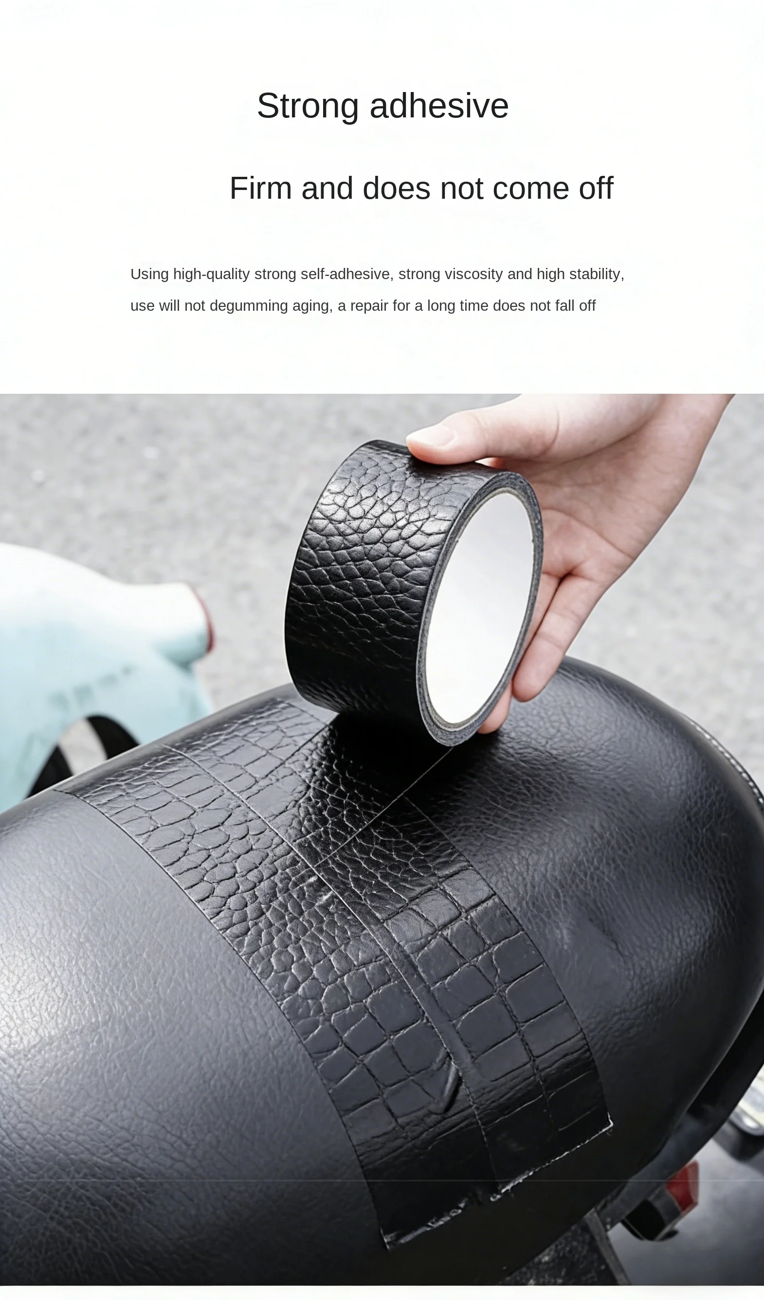 5m/196inch Leather repair tape, furniture seat self-adhesive piece, repair cracks and wear