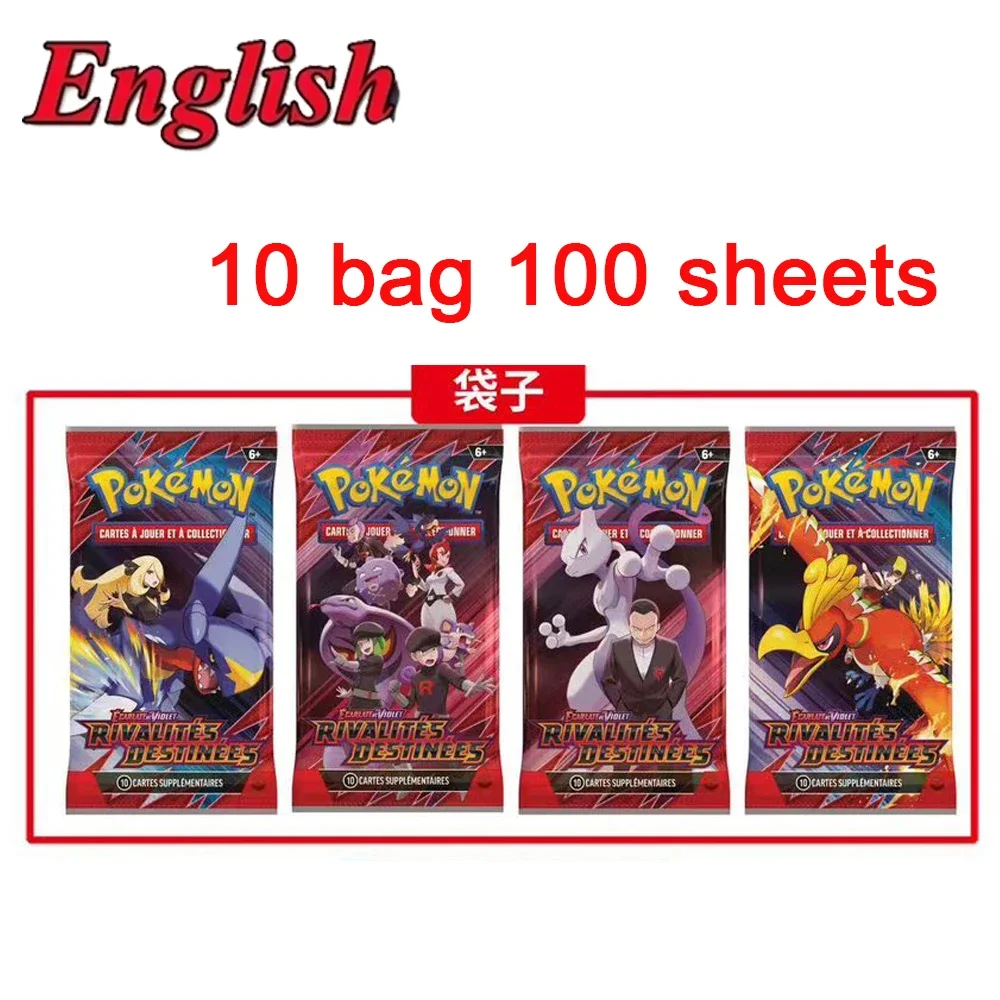 360pcs English Poké Trading Card Game MEGA Evolution Phantasmal Flames Collectible Cards Poké Cards Battle Poke Card