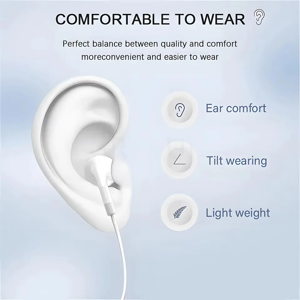 Type C Headphones Wired Earbuds For Xiaomi Redmi Poco Oneplus OPPO Huawei Honor Samsung Earphones 3.5mm Laptops Tablet Headset