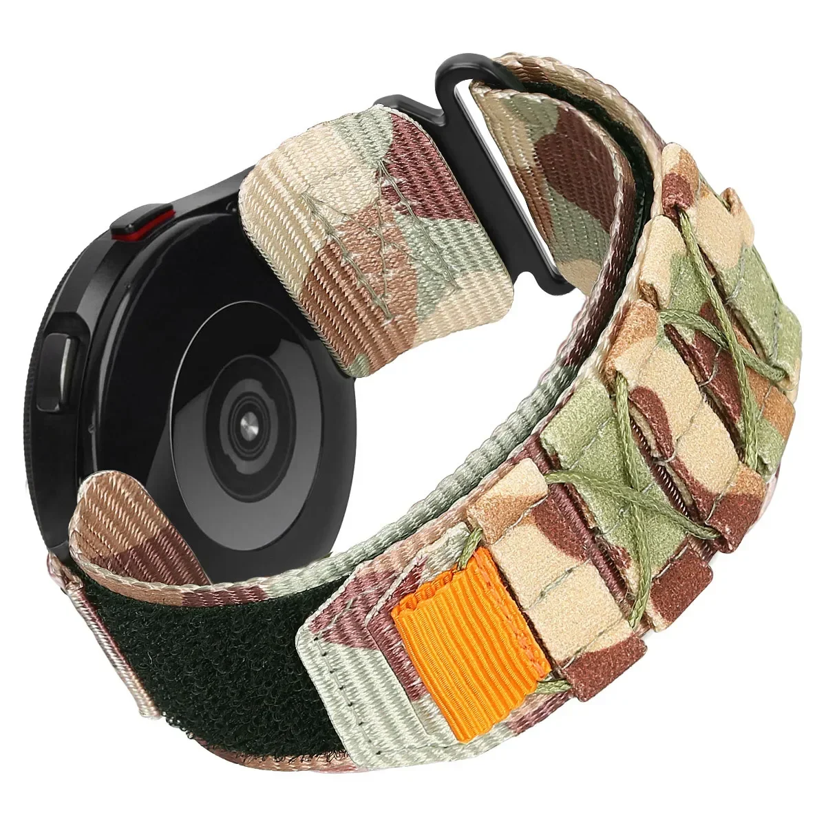 20 22mm Camouflage Nylon Strap for Samsung Galaxy Watch 7 6 5 4 40/44mm 6Classic 5Pro Bracelet for Huawei GT6/5/4 6/5/4Pro Band
