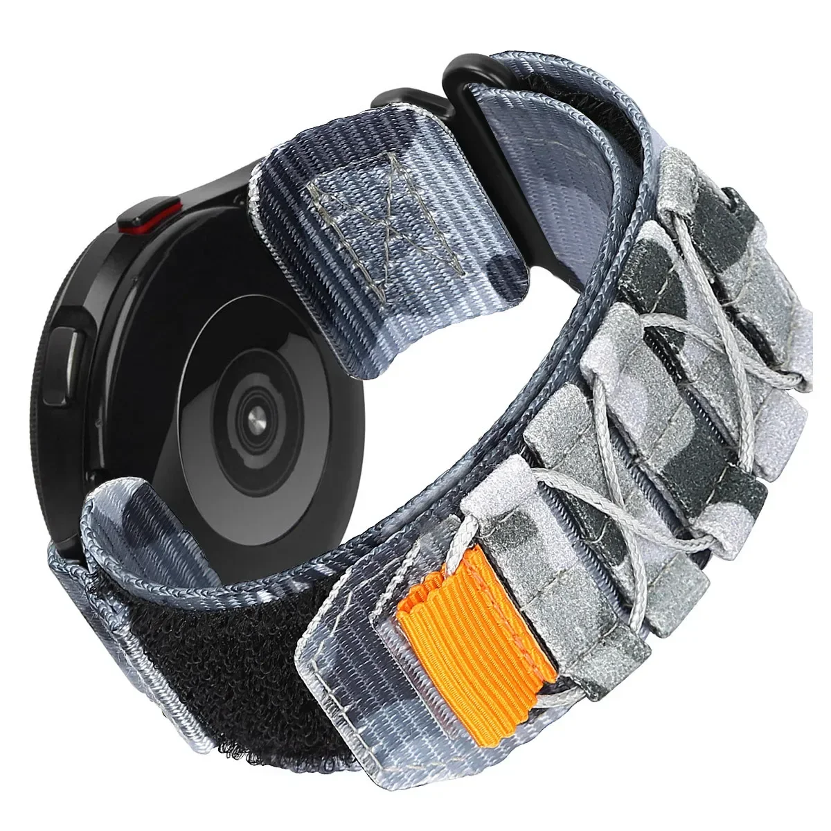 20 22mm Camouflage Nylon Strap for Samsung Galaxy Watch 7 6 5 4 40/44mm 6Classic 5Pro Bracelet for Huawei GT6/5/4 6/5/4Pro Band