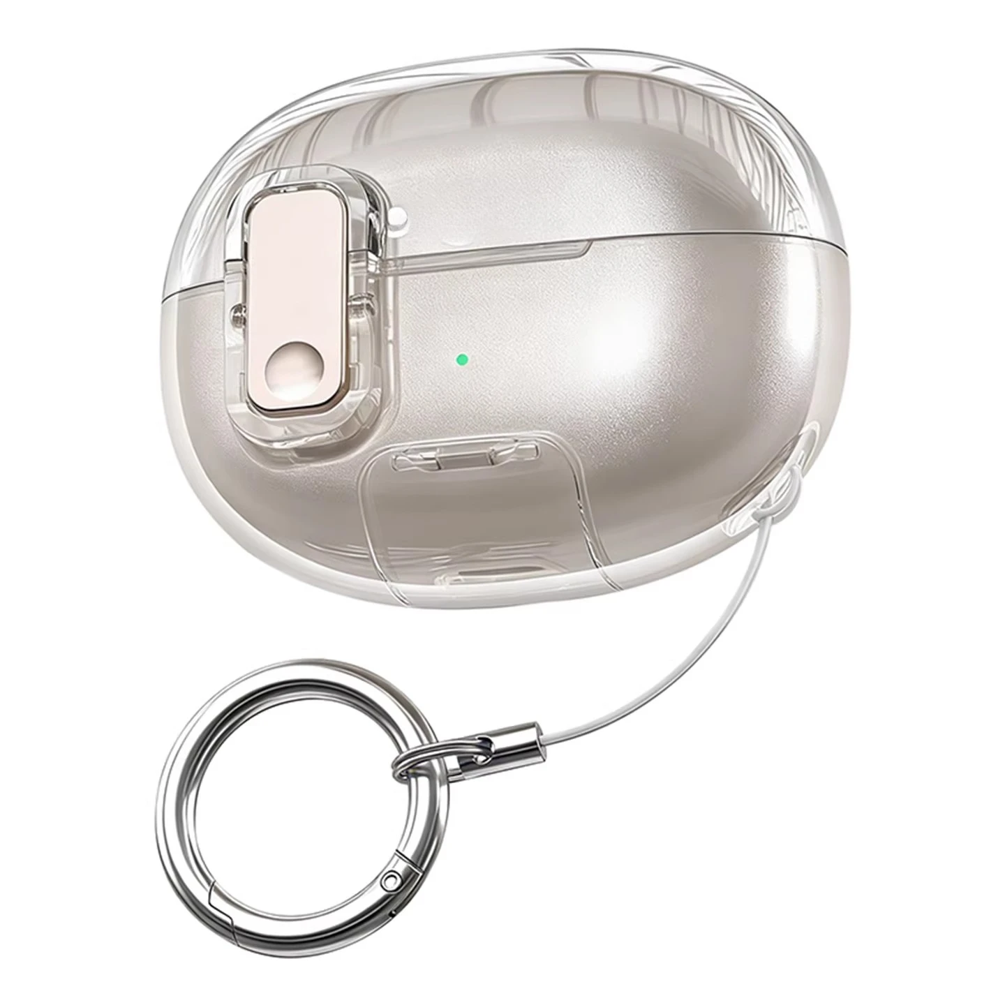Secure Lock Clear Black Case For Shokz OpenDots One E310 Anti-drop Soft TPU Cover With Secure Lock Cleaning Pen Complete Earbud